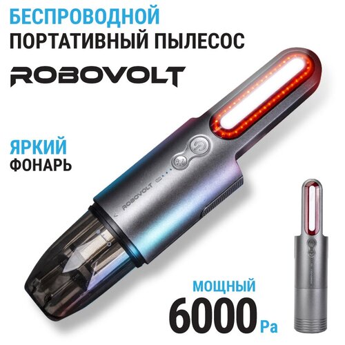 Пылесос беспроводной ROBOVOLT V8, портативный, 100W, RBV800