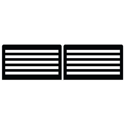 Дефлектор из оргстекла 5 полос ВАЗ 2104,2105,2107(на двухстороннем скотче) 2шт. в комплекте