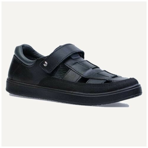 Туфли школьные для мальчика, черный, Размер 38 Нет бренда черного цвета