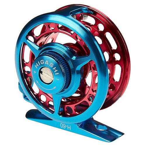 Катушка HIGASHI H-60 Blue/Red катушка для рыбалки инерционная higashi h 70 blue red