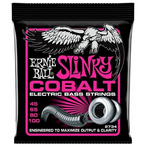 Струны Ernie Ball 2734 струны для бас гитары ernie ball 2734 cobalt slinky super 45 100
