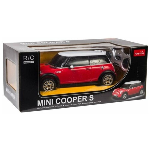 Радиоуправляемая машинка Rastar 1:18 Minicooper S (красный) 21800 машина р у 1 18 minicooper s цвет красный 2 4g 20900r no