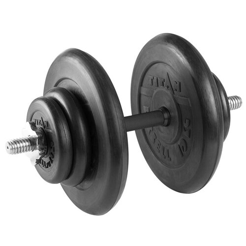 Гантель разборная 30 кг TITAN Barbell - d26, Комплектация №1 с обрезиненной ручкой