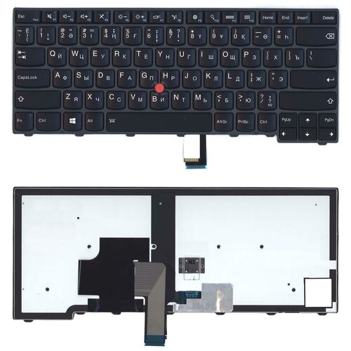 Клавиатура для ноутбука Lenovo ThinkPad T440 T440P T440S черная с подсветкой клавиатура для ноутбука lenovo thinkpad t440 t440p t440s черная с указателем