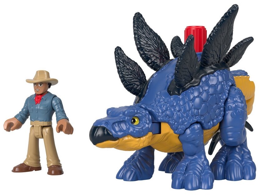 Игровой набор Imaginext Jurassic World Стегозавр и доктор Грант GVV64