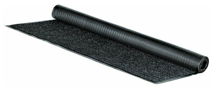 фото Коврик влаговпитывающий, ворсовый, ребристый OfficeClean, 120*150см, серый