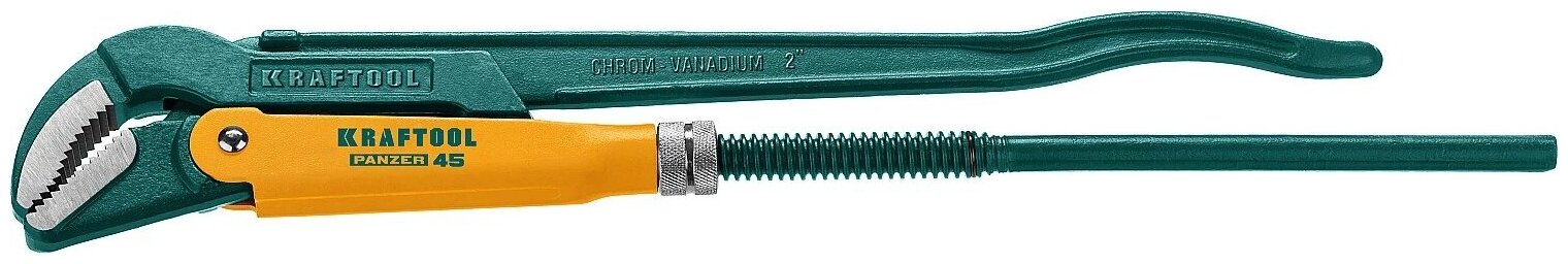 KRAFTOOL PANZER-45, №3, ключ трубный, изогнутые губки