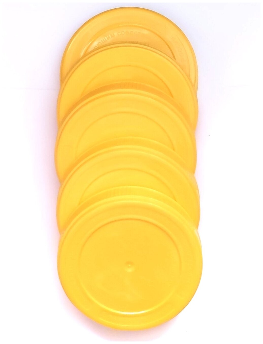 Крышки для банки винтовые диаметр 100 мм желтого цвета 5шт + сливная крышка винтовая 100 мм зеленого цвета 1 шт - фотография № 2