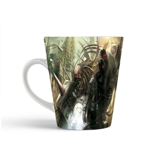 фото Кружка-латте coolpodarok afterfall insanity киборг светофор провода город