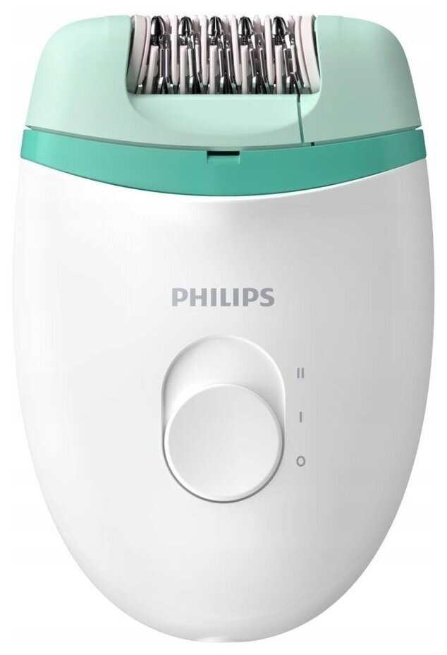 Эпилятор Philips BRE224, BRE225 Satinelle Essential, белый/зеленый - фотография № 1