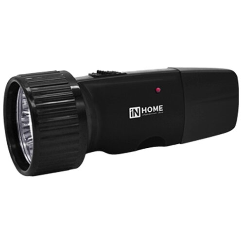 фото Фонарь аккумуляторный ручной mla 01-b 5led 120лм 6ч 2 реж. з/у 230в черн. in home 4690612031736