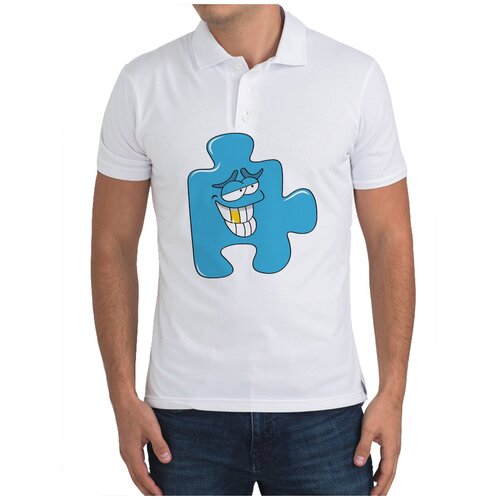 Рубашка- поло CoolPodarok Пазл (есть пара)