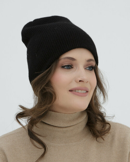 Шапка Ulzii Cashmere, размер OneSize, черный