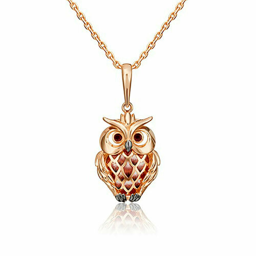 фото Подвеска oriental, красное золото, 585 проба, эмаль