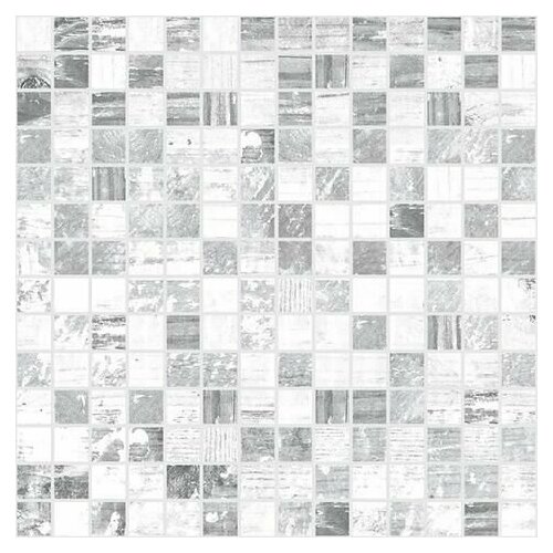 Керамическая плитка Laparet Extra Мозаика серый+белый 30х30, уп. 0,54 м2, (6 штук)