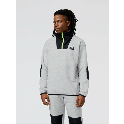 Худи New Balance NB AT Spinnex 1/4 Zip, размер L, серый