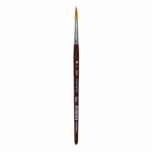 Кисть синтетика ХМ 3003106 круглая короткая ручка №06 кисть синтетика круглая 6 хм короткая ручка