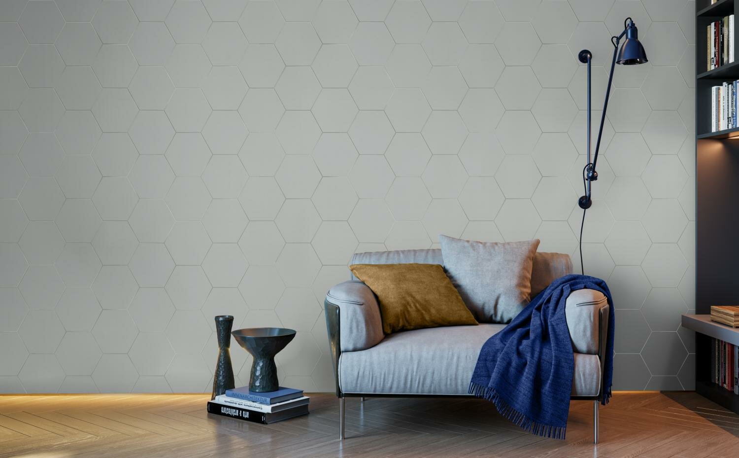 фото Обои TC72088-41 Trend Color Hexagon Top Velvet 1.06 x 10.05