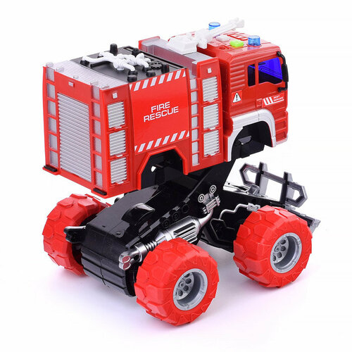 Машина WY553A Пожарная 1:20 (свет, звук) на батарейках, в коробке машина wy553b пожарная 1 20 свет звук на батарейках в коробке