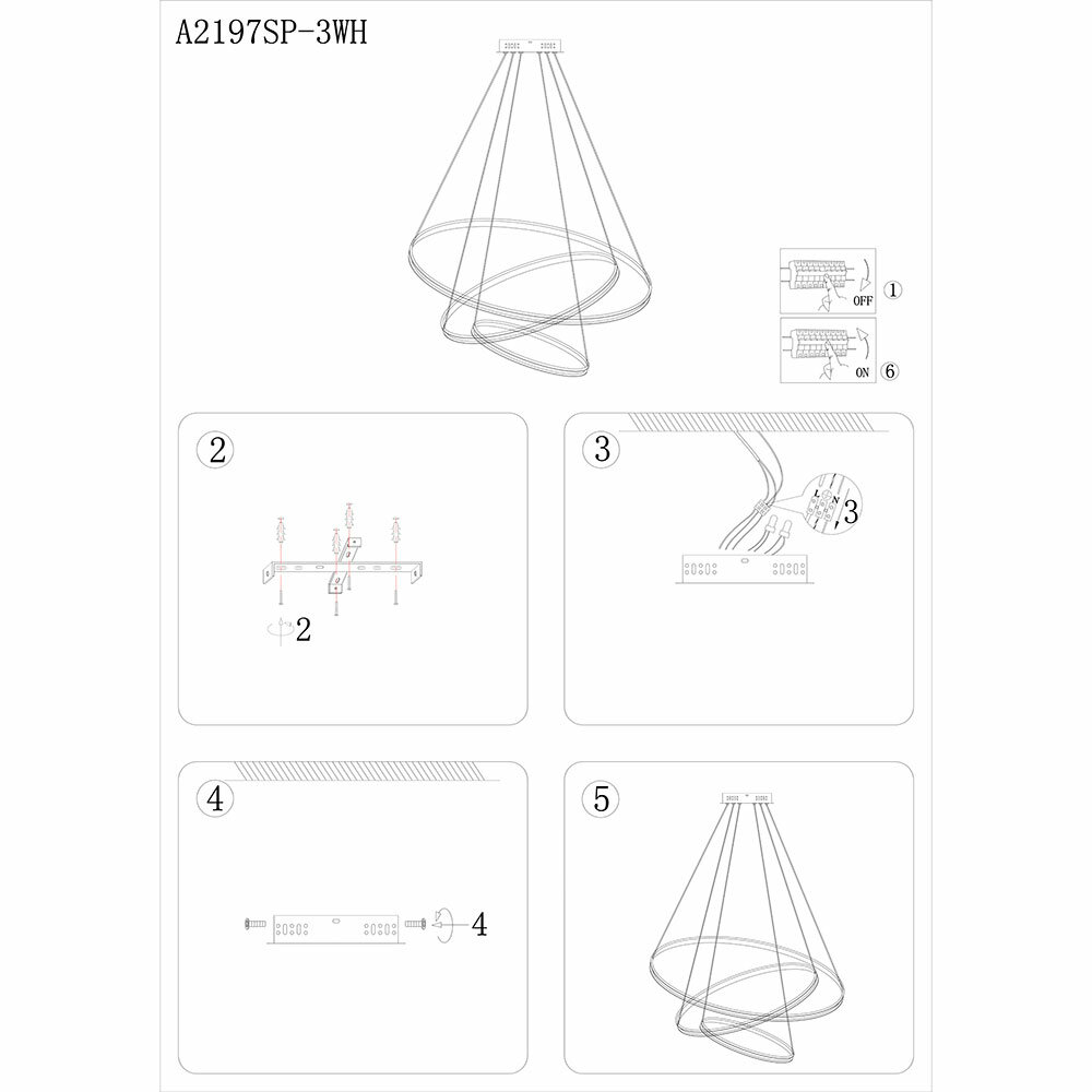 Подвесная люстра Arte Lamp FRODO A2197SP-3WH - фотография № 9