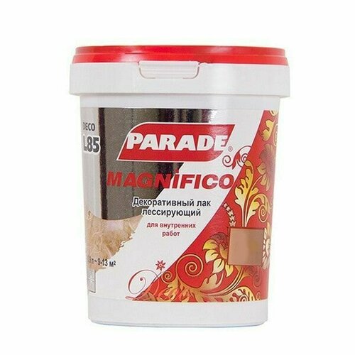 Декоративный лак PARADE DECO Magnifico L85 Светлое серебро 0,9л подарок на день рождения мужчине, любимому, папе, дедушке, парню