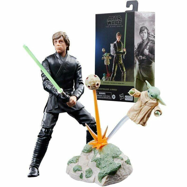 Фигурка Star Wars Black Series Book of Boba Fett Luke Skywalker & Grogu 15 см F8345