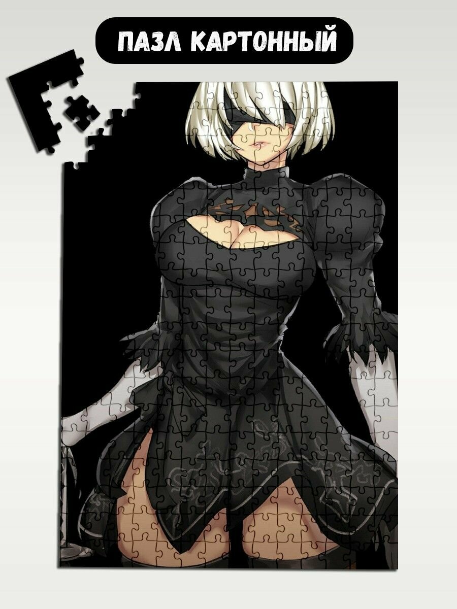Пазл картонный А3: модель игра Nier Automata - 1121