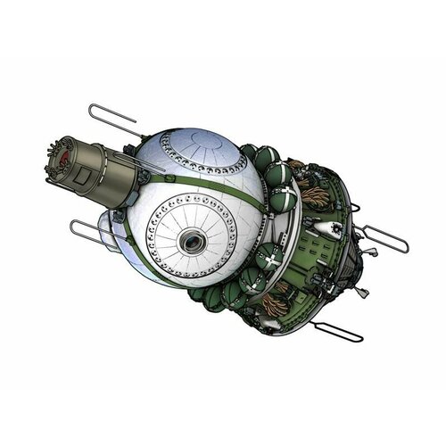 Склеиваемая пластиковая модель Космический корабль Восход-1. Масштаб 1:35 склеиваемая пластиковая модель первый исз спутник 1 масштаб 1 35