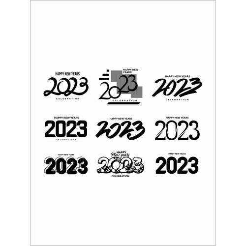 Наклейки стикеры Новый 2023 год 500 шт 2023 китайские наклейки с мультяшным кроликом наклейки на новый год этикетки для конверта печать праздничные украшения