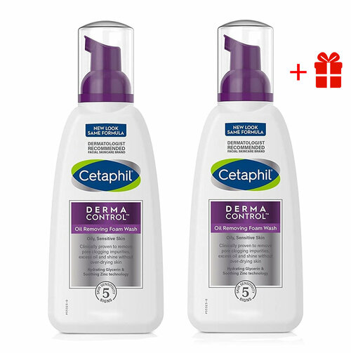 Cetaphil Матирующая пенка для умывания DERMACONTROL Oil Control Foam Wash - 2 шт.