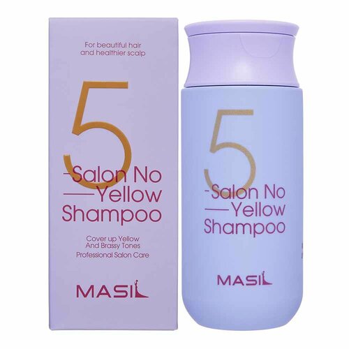 MASIL 5 SALON NO YELLOW SHAMPOO Тонирующий шампунь для осветлённых волос против желтизны 150мл masil тонирующий шампунь против желтизны для осветлённых волос salon no yellow shampoo 300 мл masil