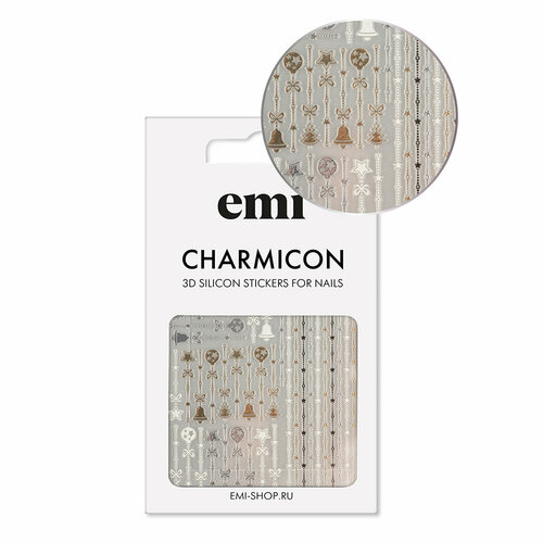 EMI, Charmicon 3D Silicone Stickers - 3D-наклейки для ногтей №226 (Новогодний декор) сказки в новогоднюю ночь