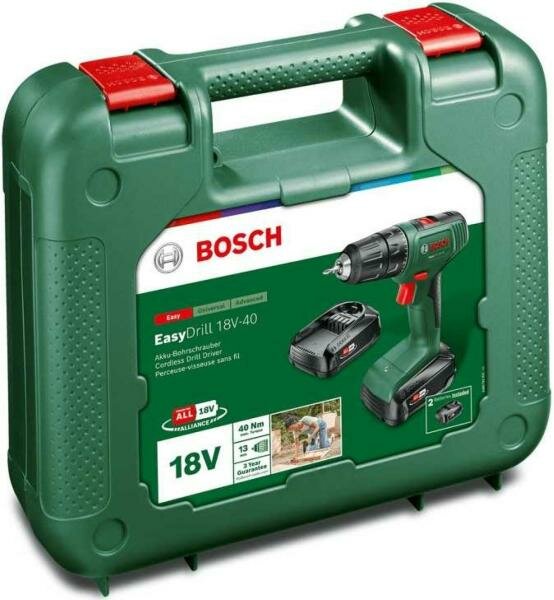 Дрель-шуруповёрт Bosch EasyDrill 18V-40