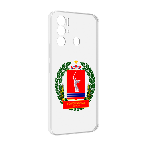 Чехол MyPads герб-волголградской-области для Tecno Pova Neo 4G задняя-панель-накладка-бампер