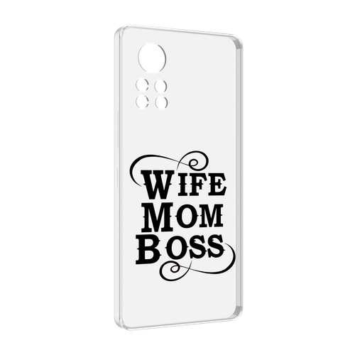 Чехол MyPads жена-мама-босс для Infinix Note 12 i X667 задняя-панель-накладка-бампер