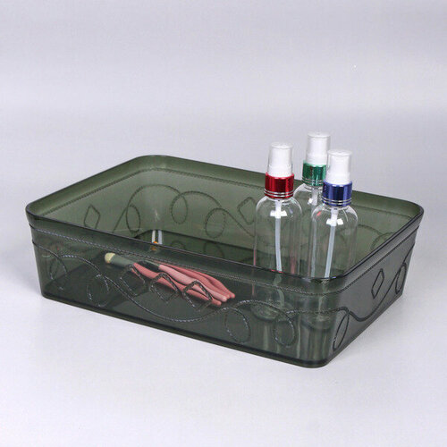 Контейнер для хранения «Пинто», цвет сине-зелёный, 30*22*8см