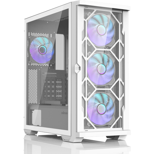 Корпус Zalman Z10 Duo White (Z10 DUO White) lian li lancool iii black medium case e atx under 280mm atx micro atx mini itx 2xusb 3 0 1xusb type c 1xaudio included fans 3x140mm pwm 2