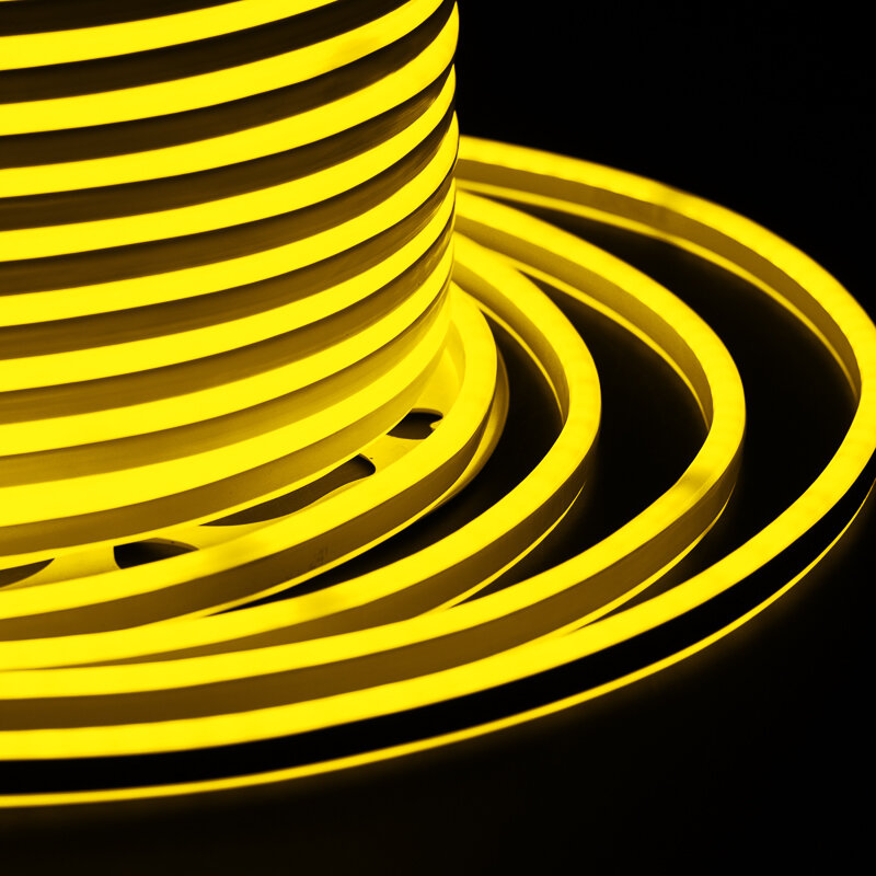 Neon-Night Гибкий неон SMD 8х16 мм, двухсторонний, желтый, 120 LED/м, бухта 100 м (с комплектом подключения), 100м