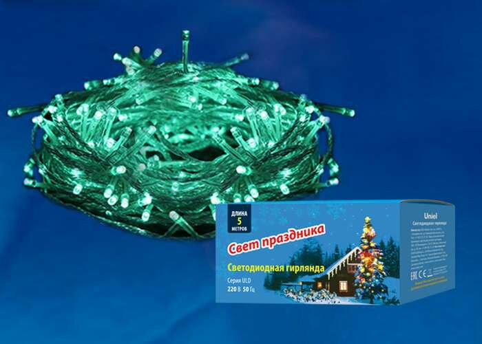 фото Гирлянда 2.5W Зелёный UL-00005760 ULD-S0500-050-DTA IP20 5.0м