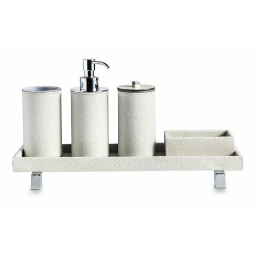 Набор аксессуаров для ванной комнаты Pinetti Посейдон 5 предметов, светло-серый