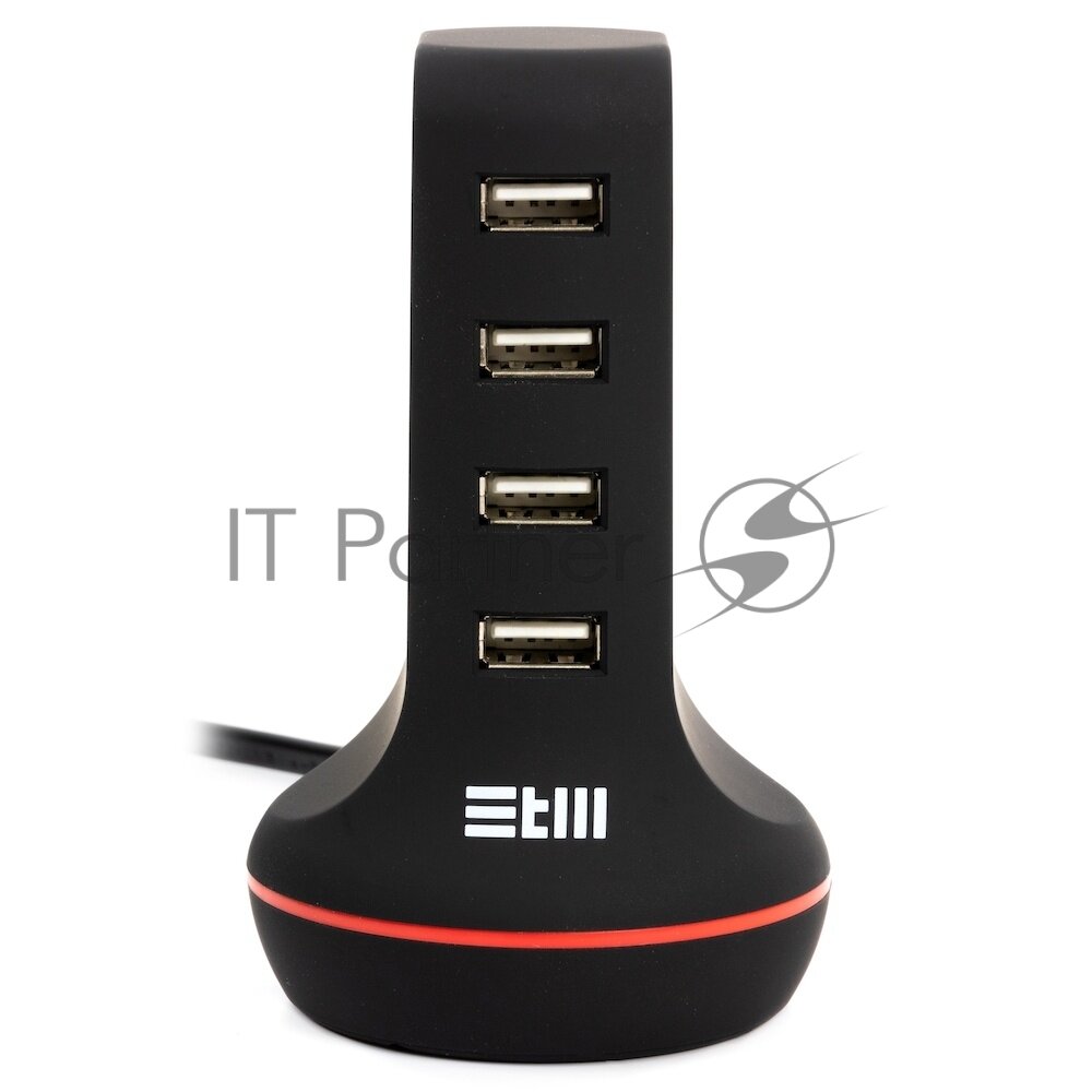 Универсальная сетевая зарядка STM U4 , 4*USB черная STM U4 - фото №8