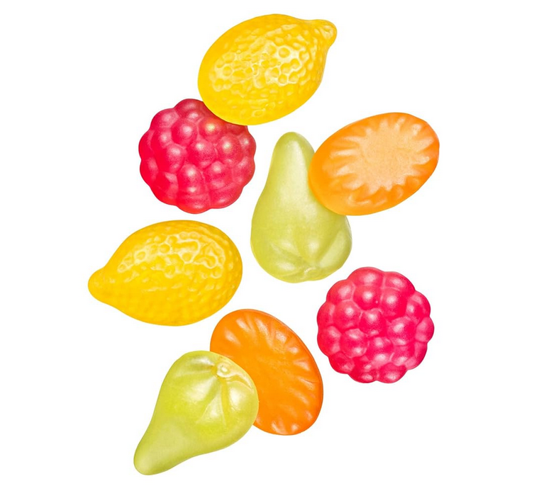 Fazer Tutti Frutti ассорти из желатиновых конфет, 4 вкуса. VEGAN. 800 гм. Финляндия. - фотография № 2