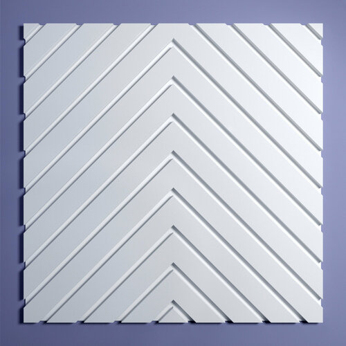 Стеновая панель Bello Deco СП 14 ударнопрочная влагостойкая белая 2 штуки 2722₽