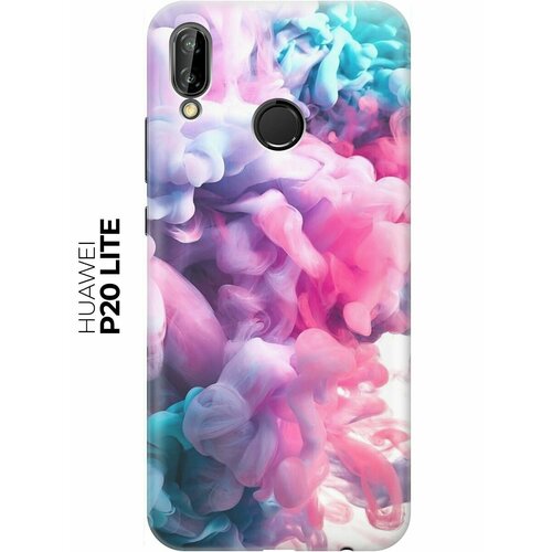 RE: PA Накладка Transparent для Huawei P20 Lite с принтом Розово-голубой дым re pa накладка transparent для huawei p smart 2021 с принтом розово голубой дым