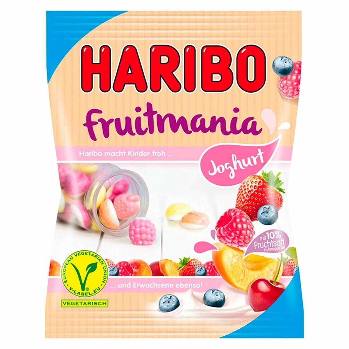 Жевательный мармелад Haribo Fruitmania Joghurt (Германия), 160 г