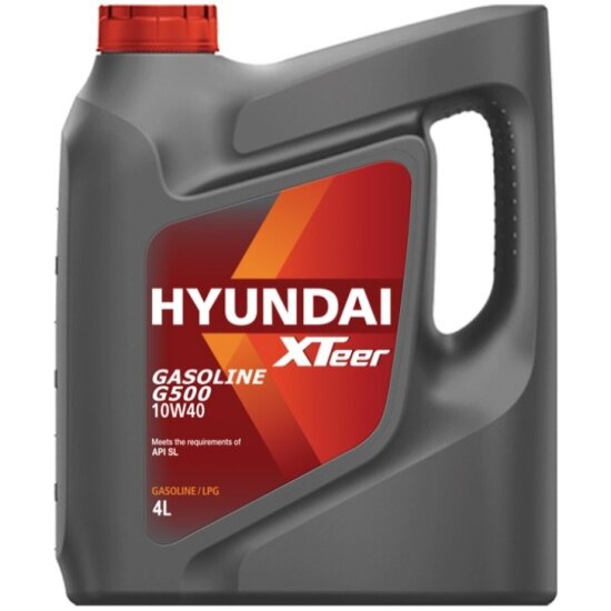 Моторное масло Hyundai Xteer Gasoline G500 SL 10W-40 полусинтетическое 4 л