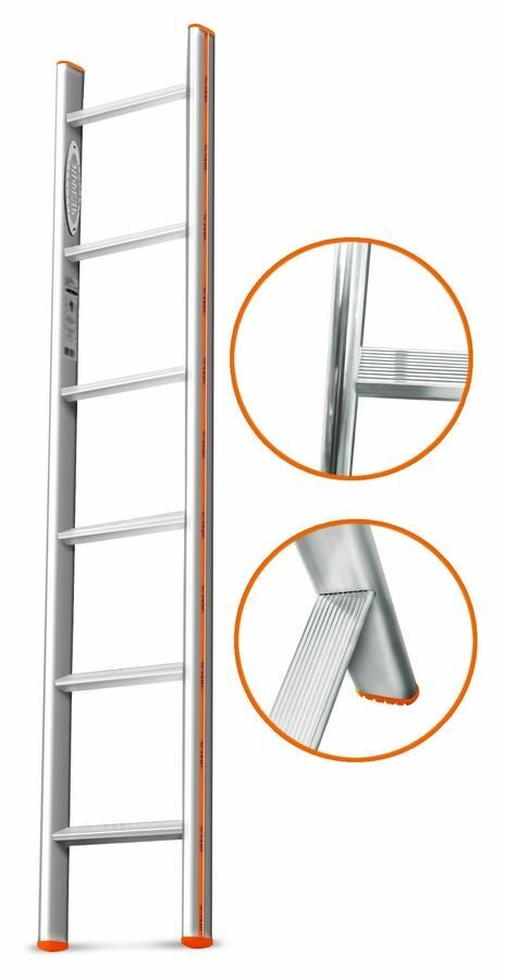 фото Приставная Лестница Эйфель Комфорт-Профи 6 Ступеней