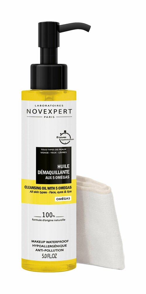 Масло для очищения кожи лица с омега кислотами Novexpert Cleansing Oil with 5 Omegas