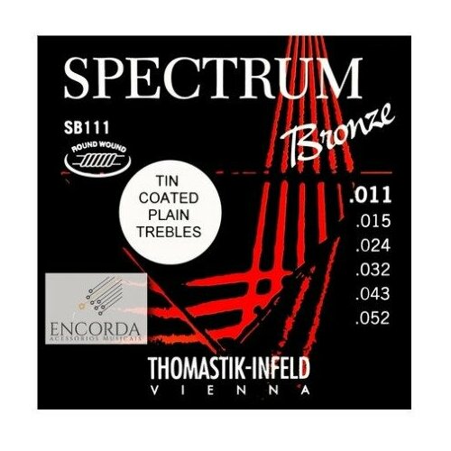 Струны для акустической гитары Thomastik Spectrum SB111T струны для акустической гитары thomastik ac110