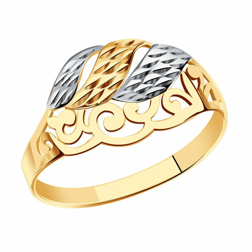 фото Кольцо diamant online, золото, 585 проба, размер 20.5